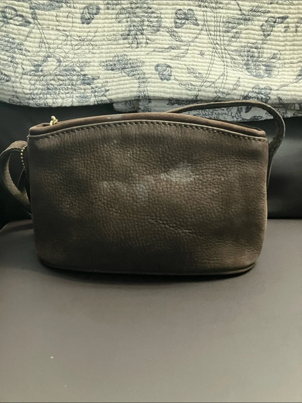 Coach Vintage Sonoma Small Zip Nubuc Bag Brown 4945